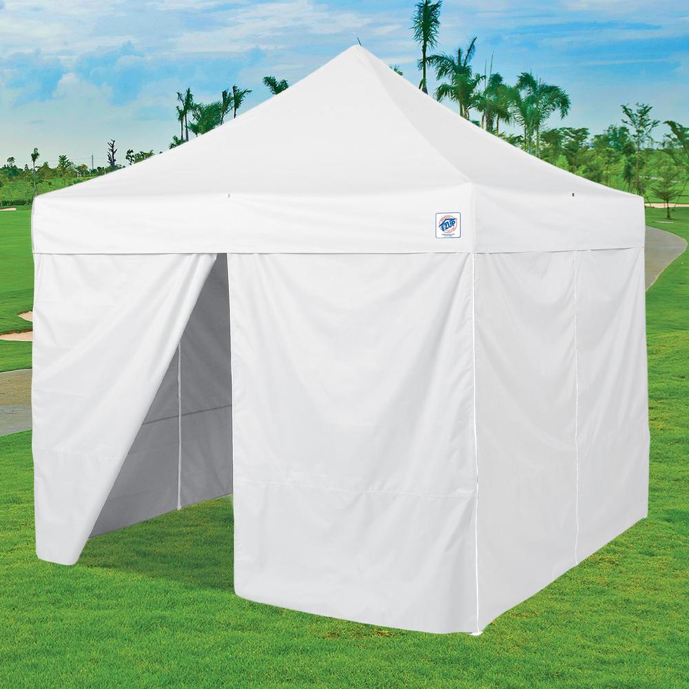 10' Middle Zipper Instant Shelter Sidewall - White