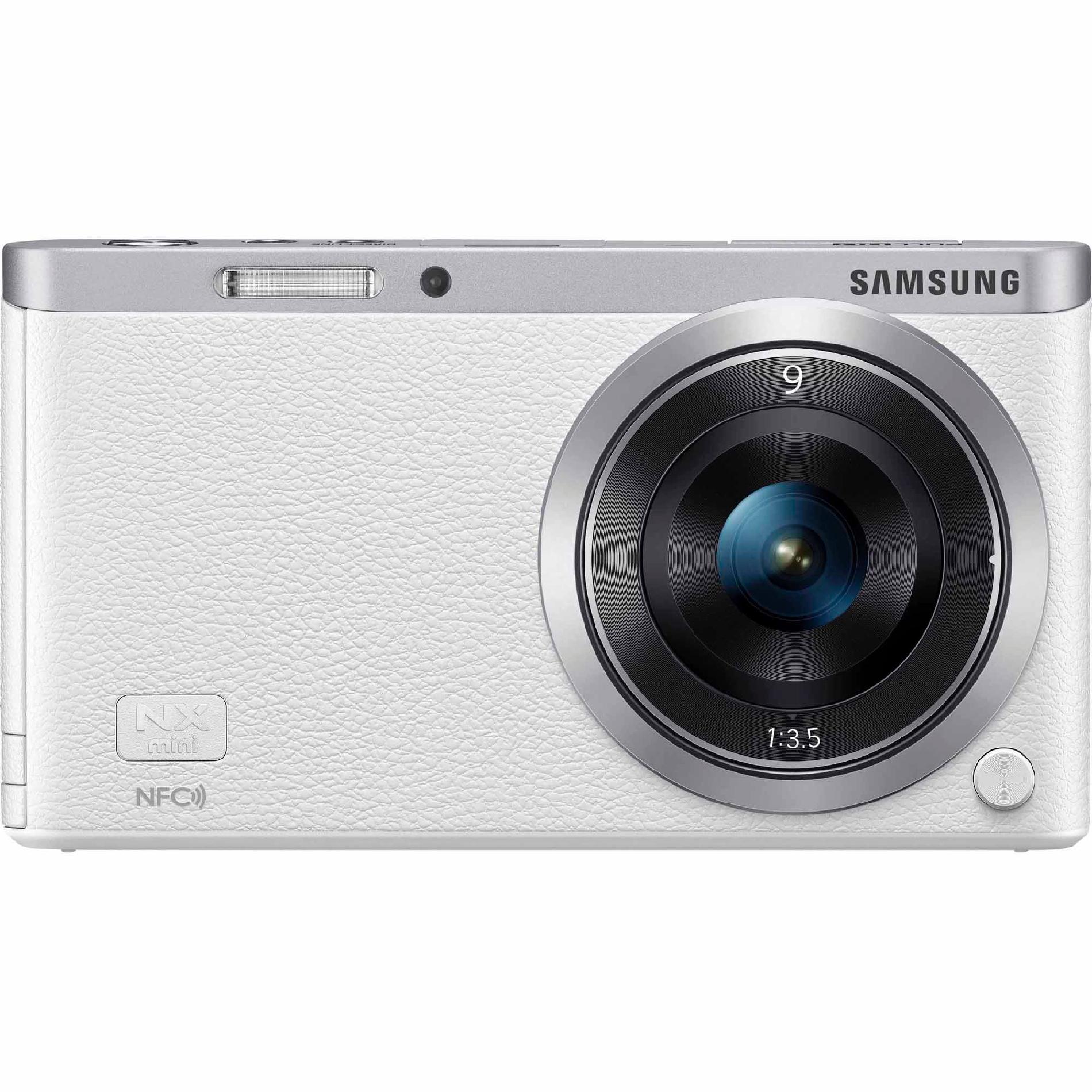 20.5-Megapixel NX Mini Smart Digital Camera with 9-27mm Lens - White