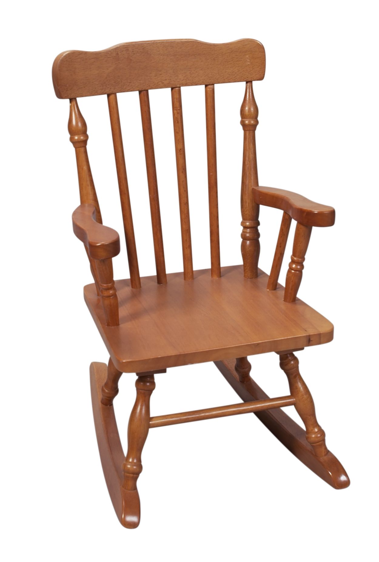 3100H Children's Spindle Rocking Chair - Brown