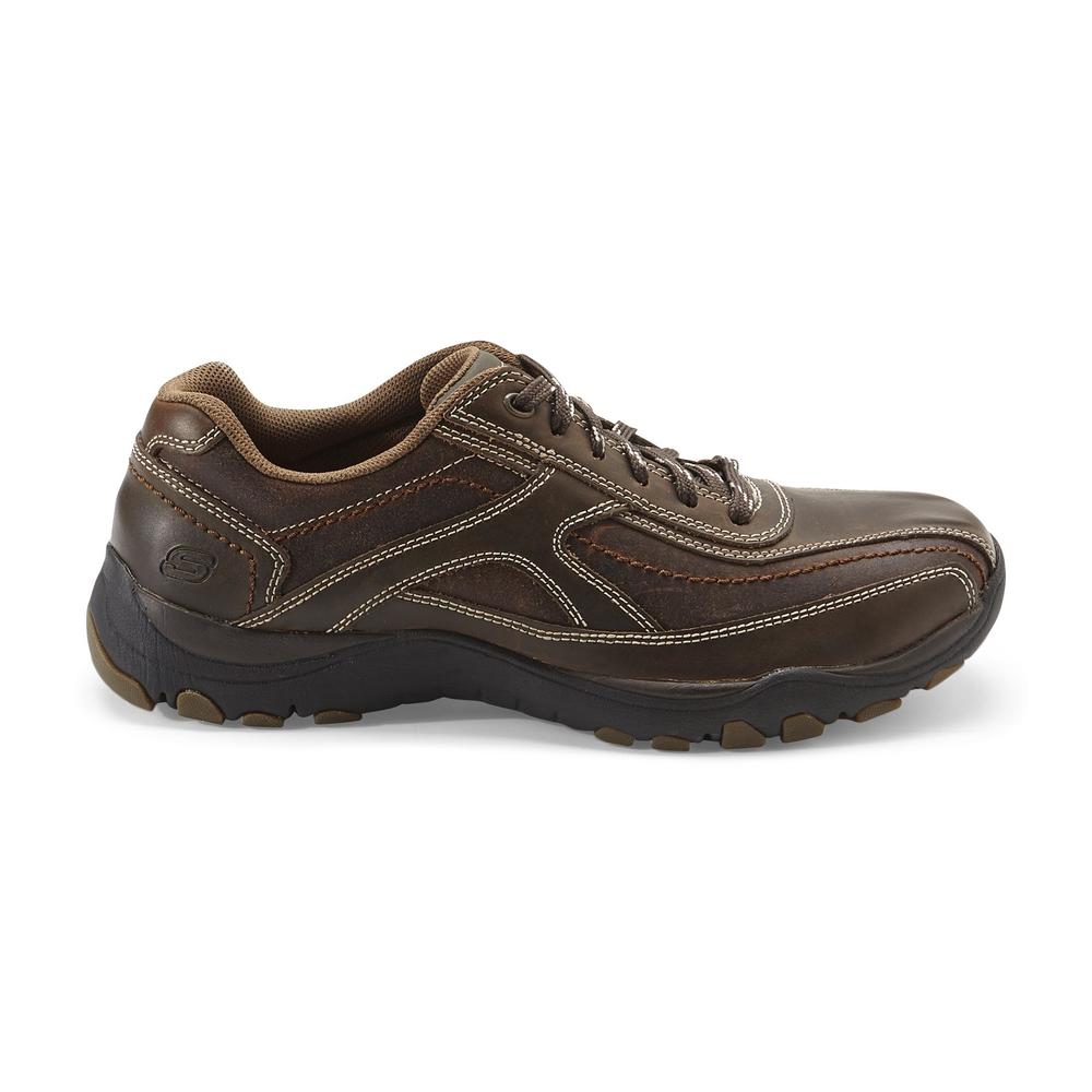 Men's Relaxed Fit Memory Foam Muster Casual Oxford - Brown