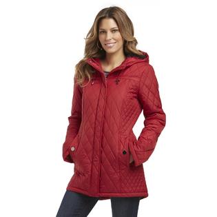 Red quilted vest for women for women clearance shoes