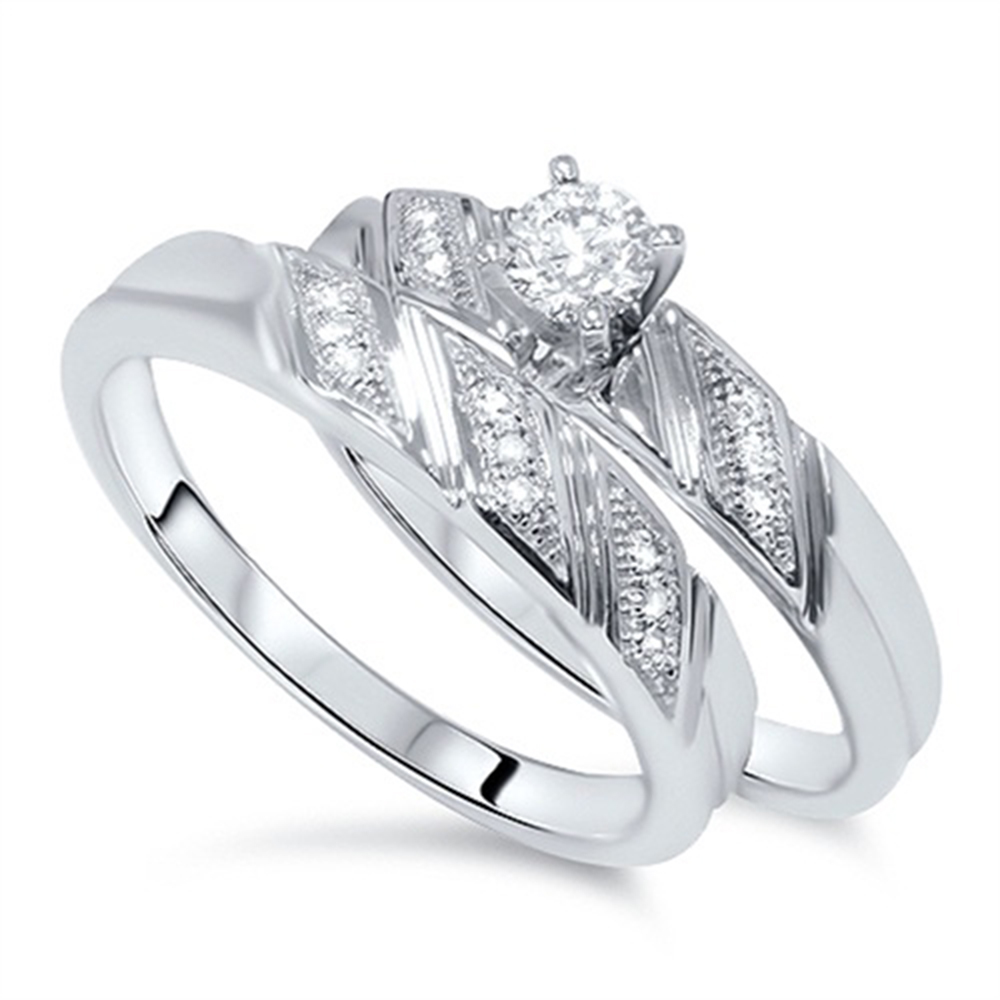 .50 cttw Princess Cut Antique Vintage Diamond Engagement Ring 14K White Gold