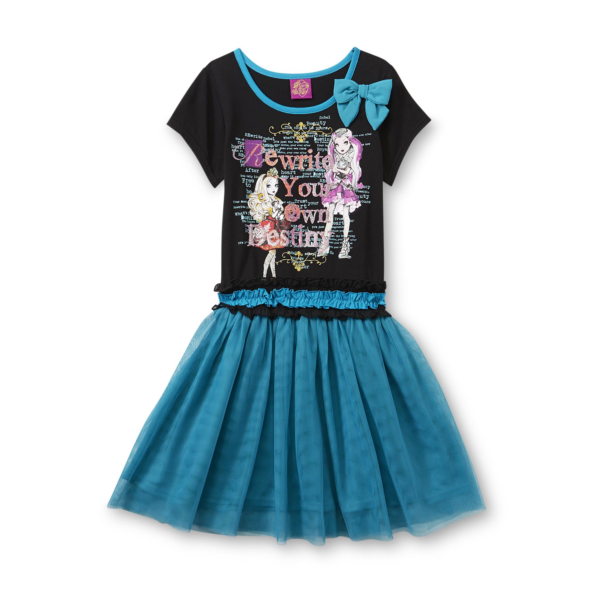 Ever After High Girl's Graphic Dress Destiny