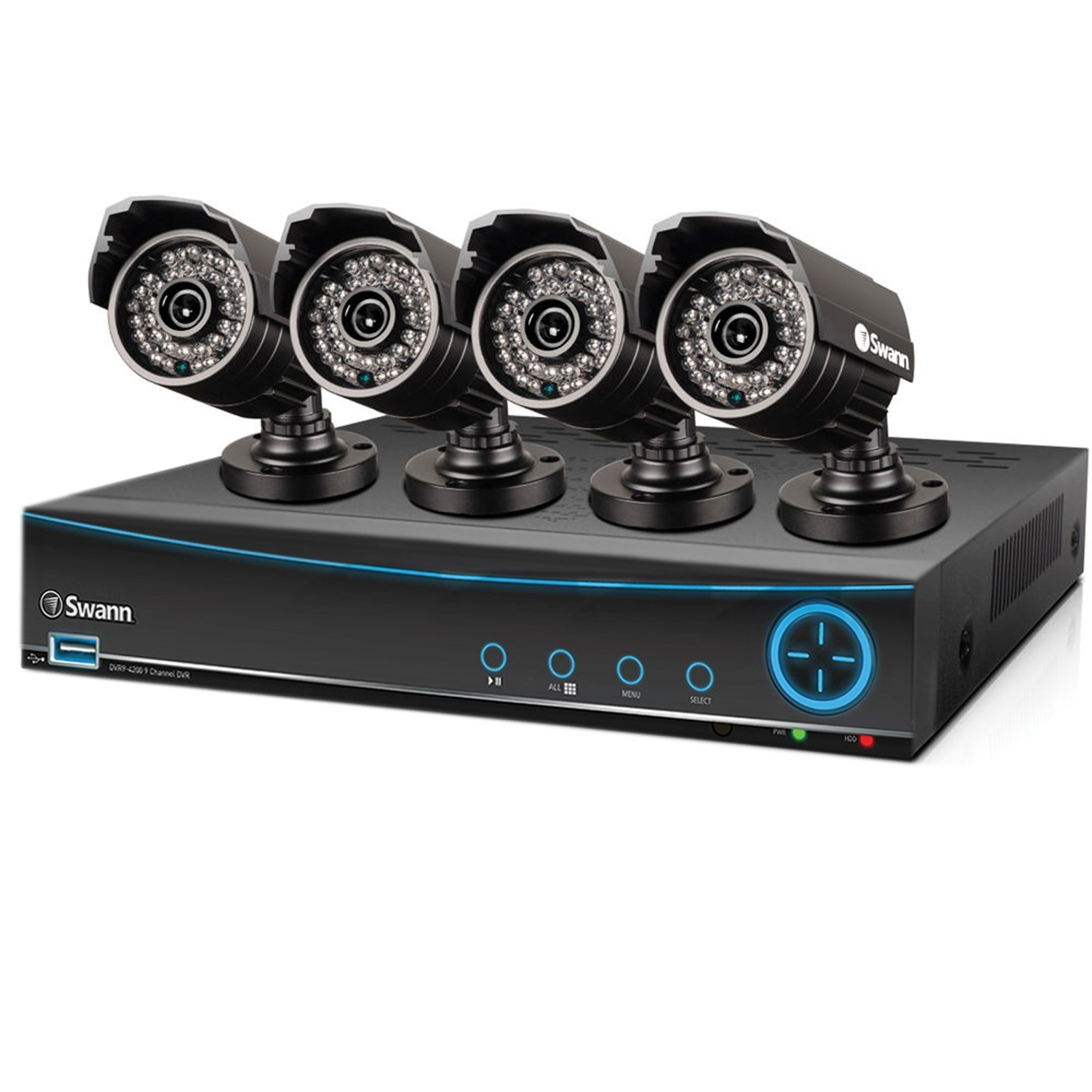 DVR8-3200 8-Channel 960H Digital Video Recorder and 4 PRO-642 Camera System