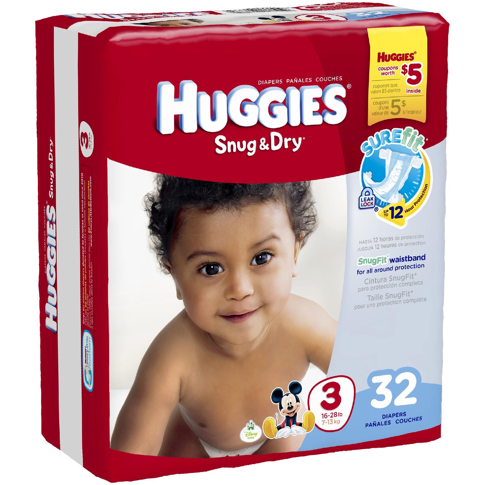 UPC 036000406689 Huggies Snug And Dry. Stp 3 Jum, 32 ct (1628 lb