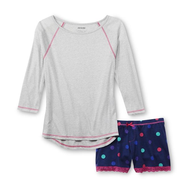 Joe Boxer Women's Pajama Top & Shorts Polka Dot