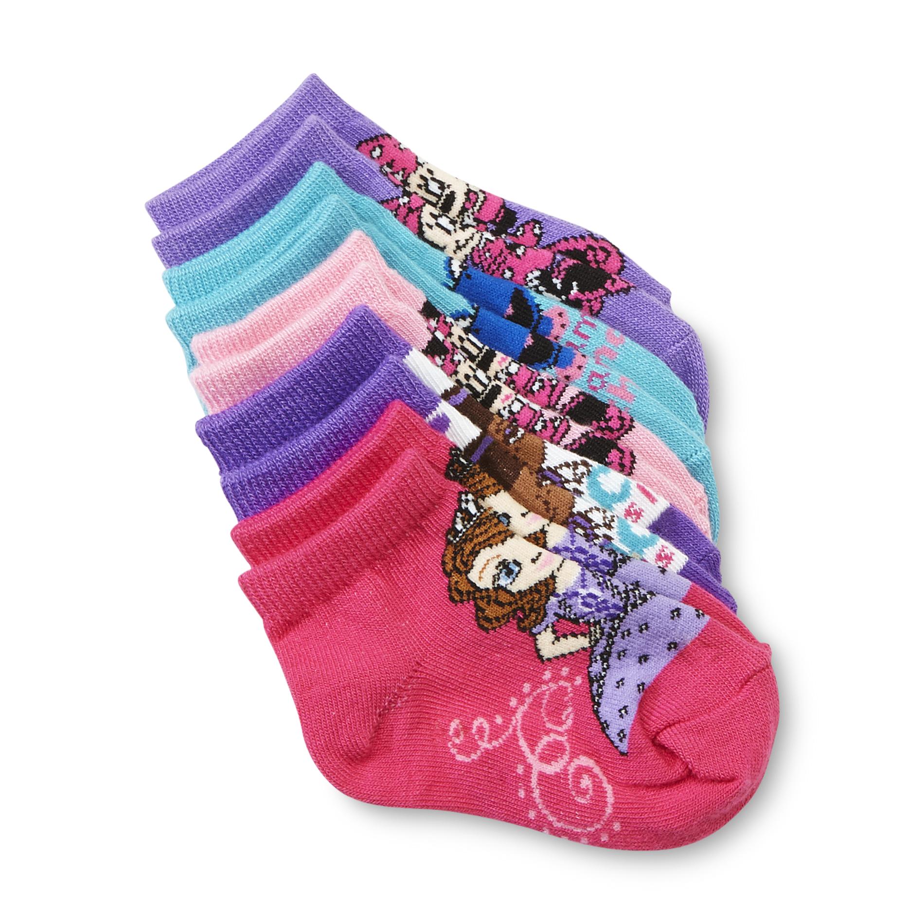 Disney Baby Infant Girl's 5Pairs Ankle Socks Assorted Disney
