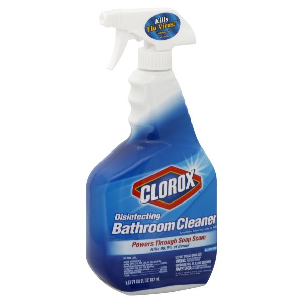 Clorox Bathroom Cleaner, Disinfecting, 30 fl oz (1.89 pt) 887 ml