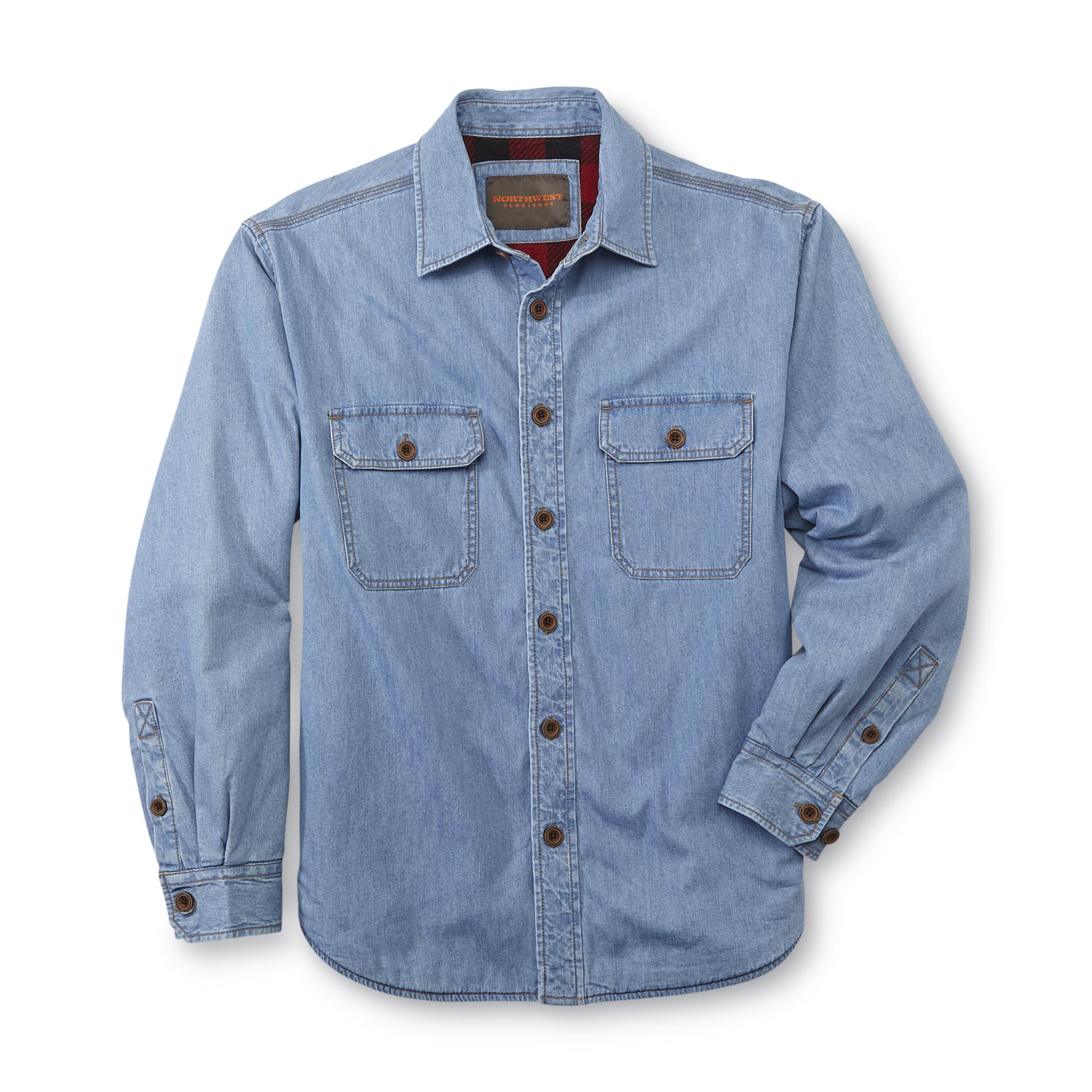 mens insulated denim jacket