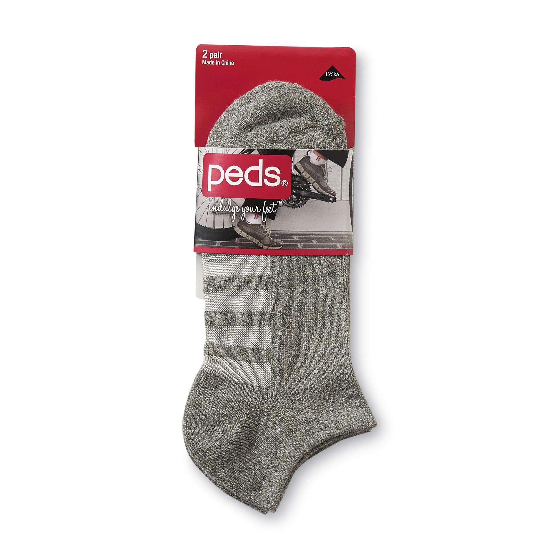 Peds Women's 2Pairs Microfiber NoShow Socks