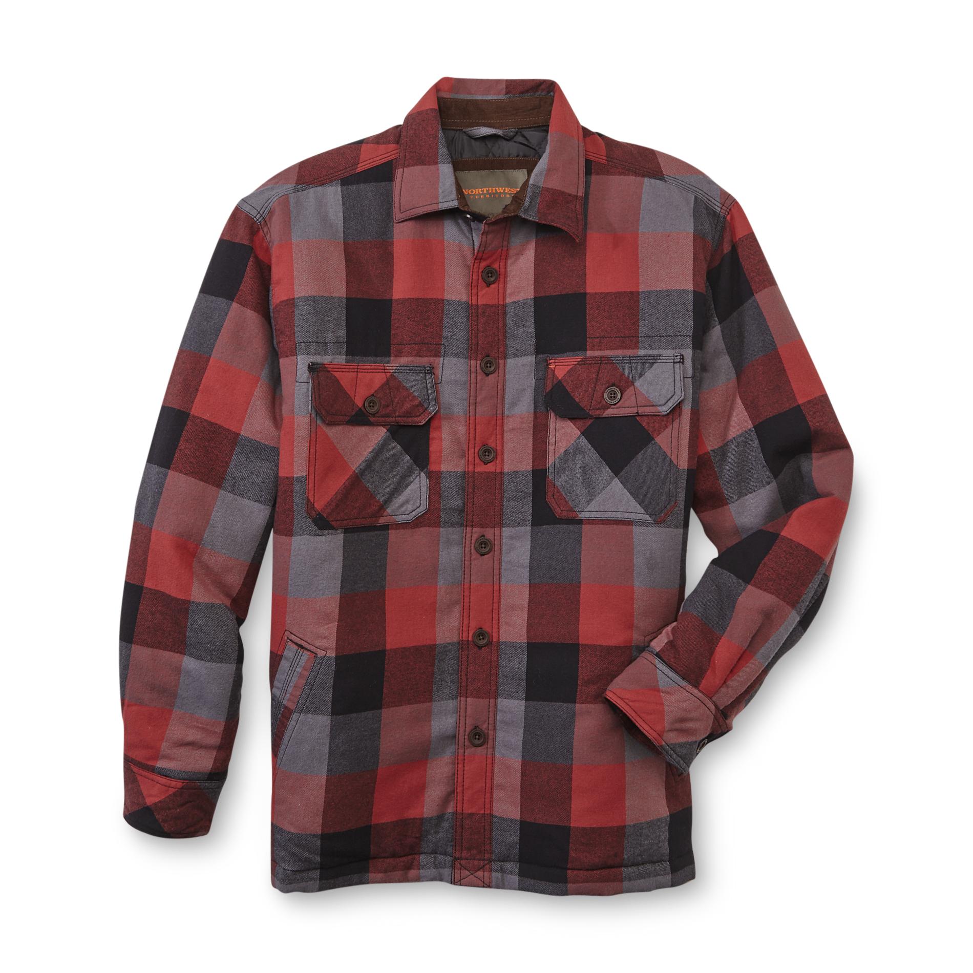 Northwest Territory Men's Quilted Flannel Shirt Jacket Plaid Shop