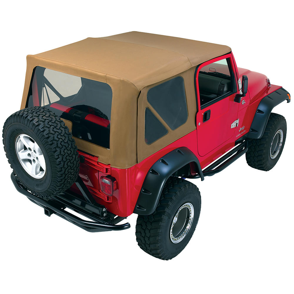 Complete Soft Top Kit with Frame & Hardware for 97-06 Jeep Wrangler
