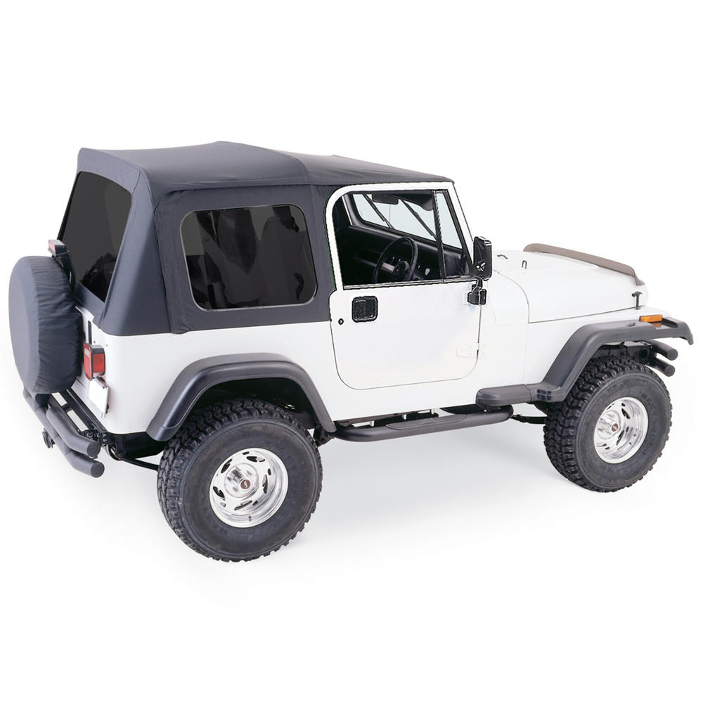 Complete Soft Top Kit with Frame & Hardware for 87-95 Jeep Wrangler