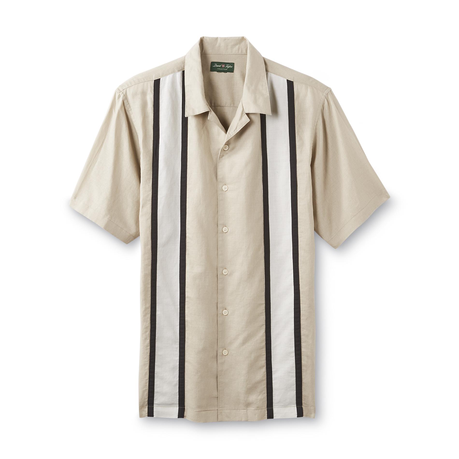 Men's Big & Tall Short-Sleeve Shirt - Striped