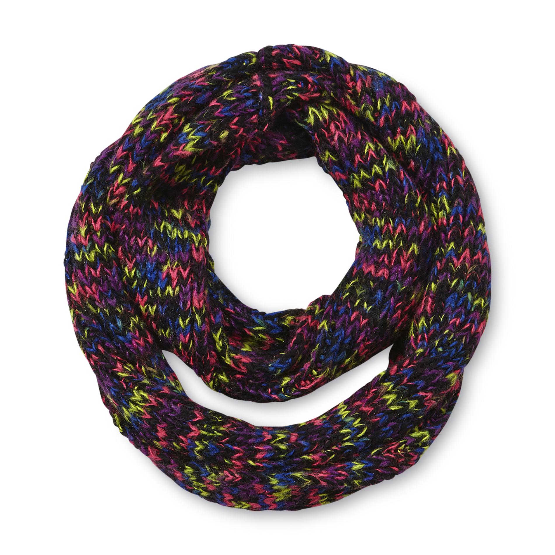 Junior's Marled Knit Infinity Scarf