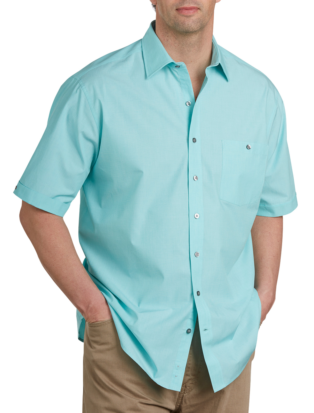 Synrgy Short-Sleeve Solid Sport Shirt