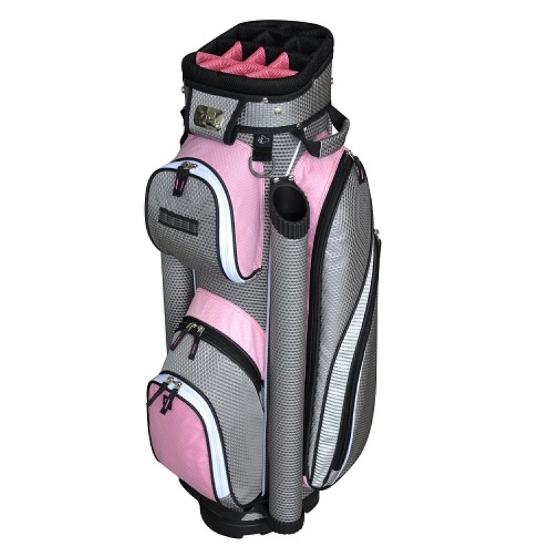 Used Ladies Golf Clubs >> RJ Sports Sapphire 9" Cart Bag - Pink/Gray - Fitness & Sports - Golf - Golf Bags & Carts Used Ladies Golf Clubs >> RJ Sports Sapphire 9" Cart Bag - Pink/Gray - Fitness & Sports - Golf - Golf Bags & Carts