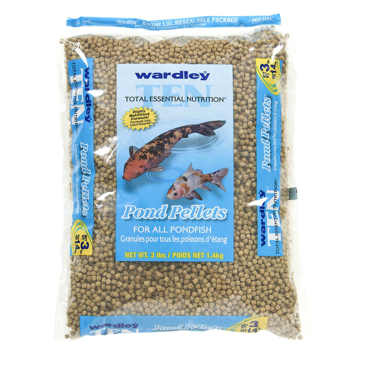 Wardley Nutrition Pondfish Food Pellets 3 Pound Bag at mygofer.com