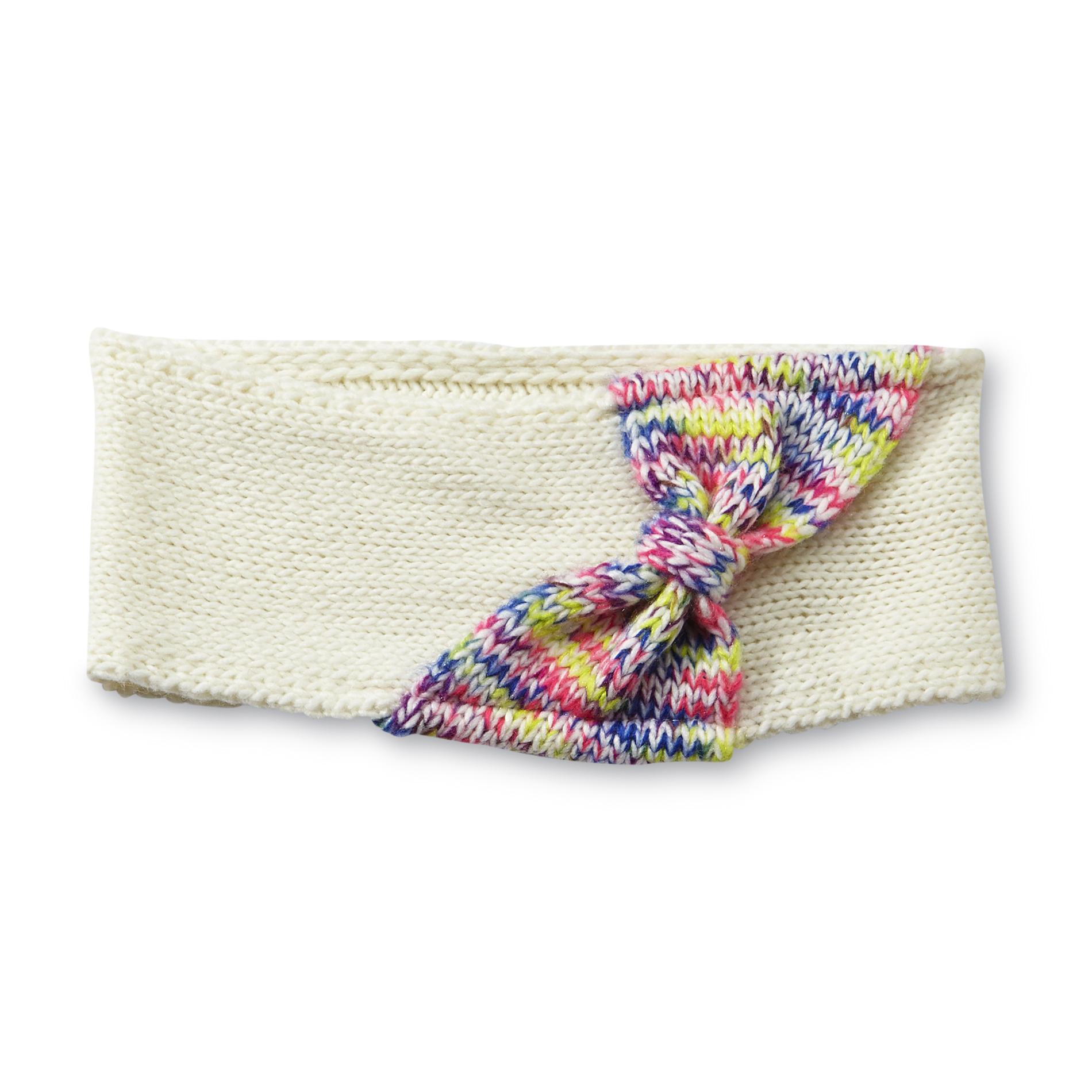 Junior's Knit Head Wrap - Angled Bow
