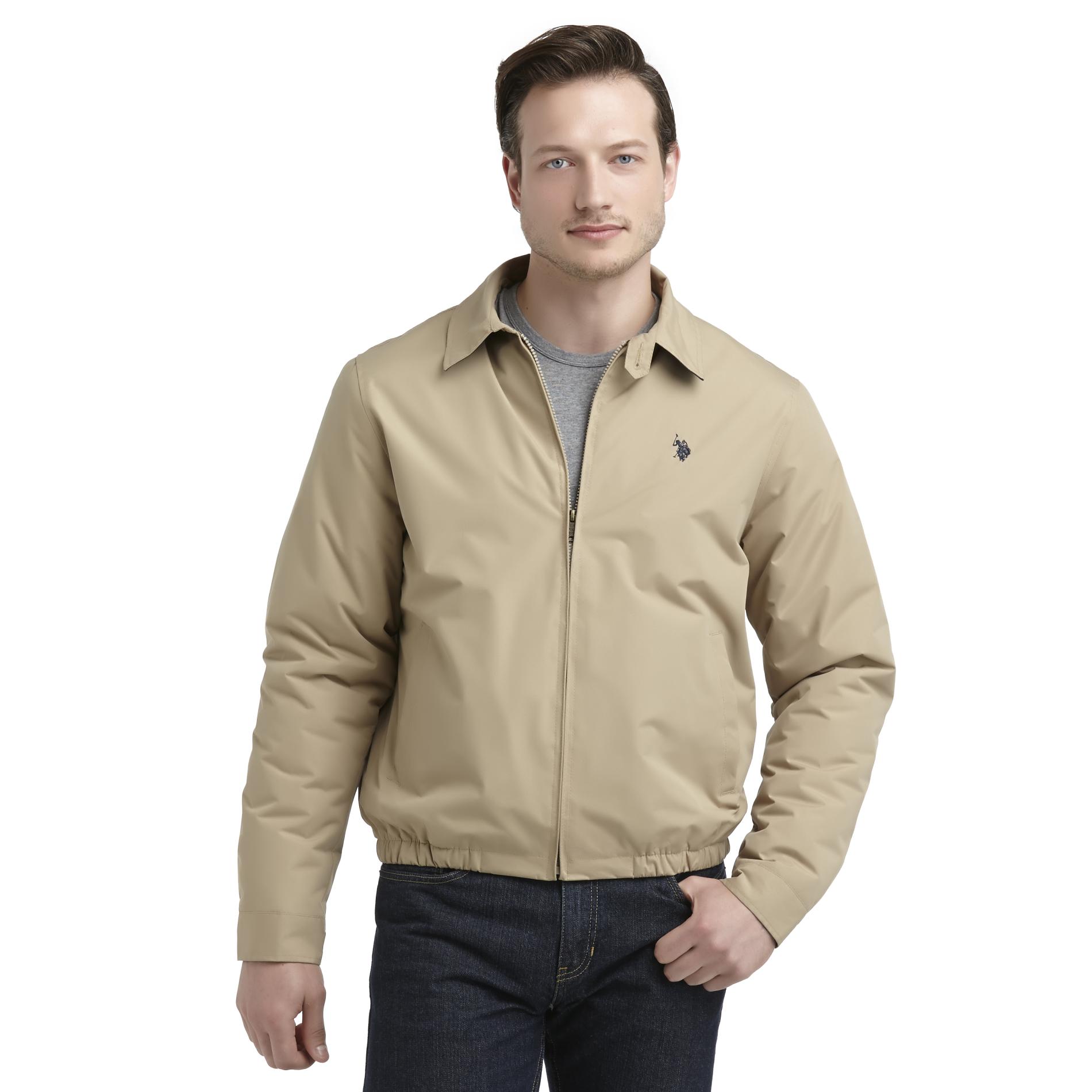 London Fog Lightweight Microfiber Golf Jacket M, Cement best price