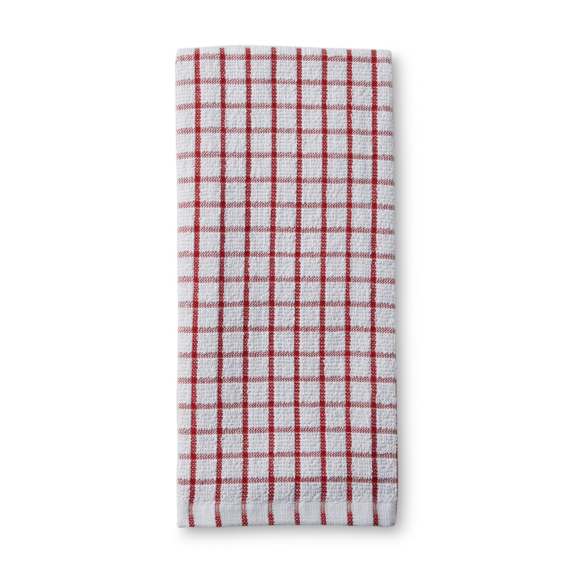 Terry Cloth Kitchen Towel - Checkered