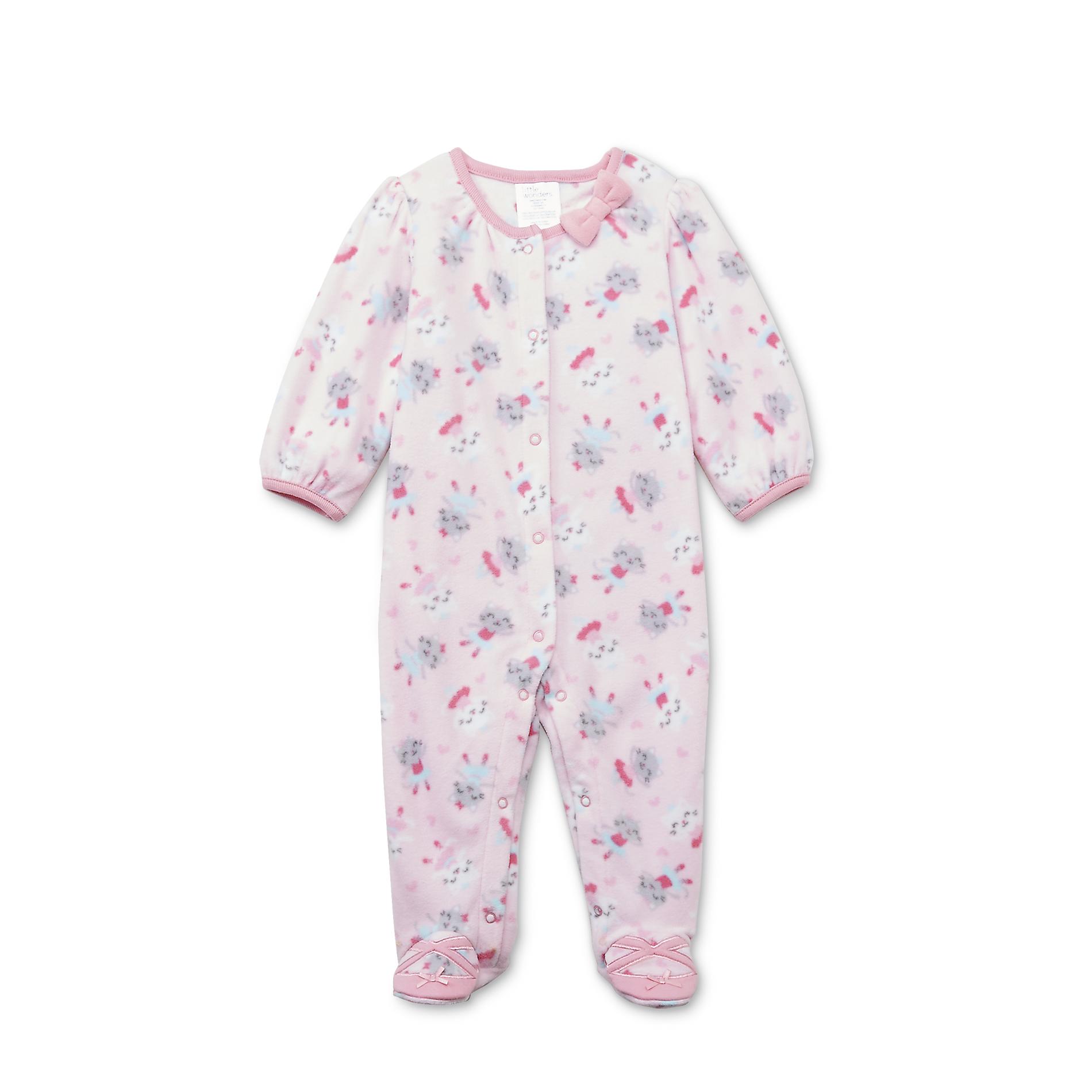 Small Wonders Newborn Infant Girl's Fleece Sleeper Costume Bear best