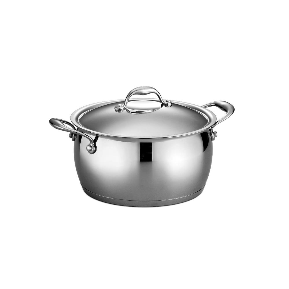 Gourmet Domus 18/10 Stainless Steel 6 Qt Covered Sauce Pot