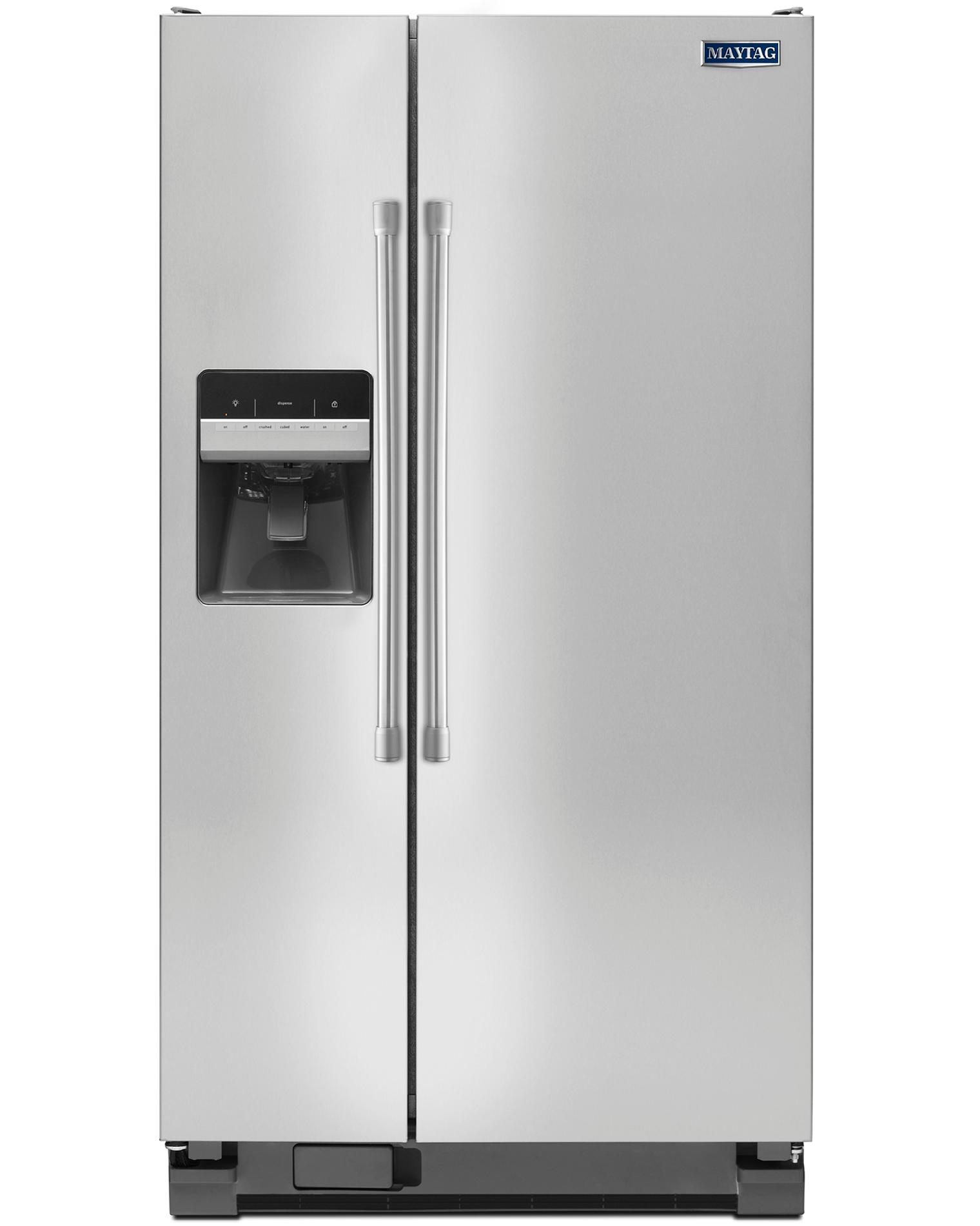 Maytag 24.6 Cu. Ft. Sidebyside Refrigerator W/ Ice/water Dispenser Stainless Steel Skalia
