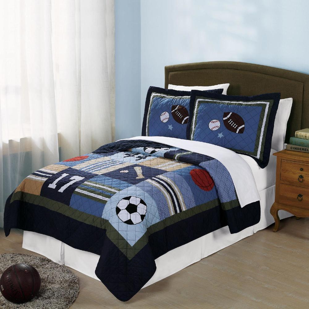 All State Cotton Quilt Set with Pillow Sham(s)