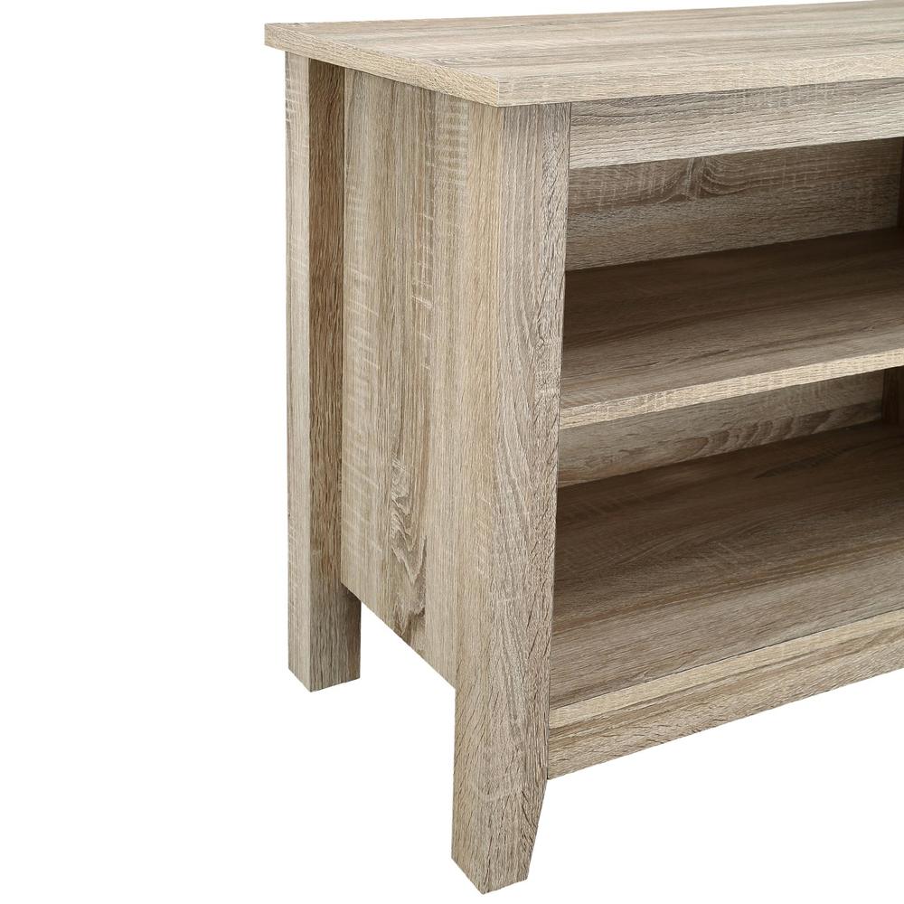 58" Natural Wood TV Stand