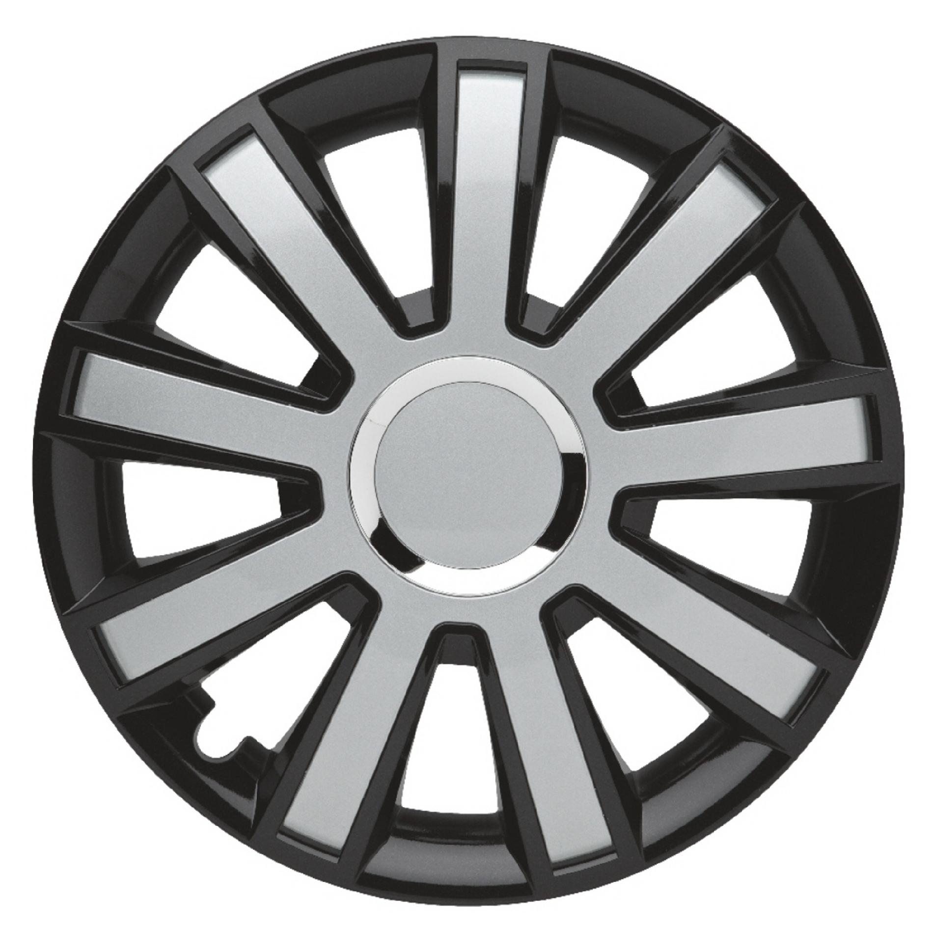 Flash III Black & Silver Plus Wheel Covers