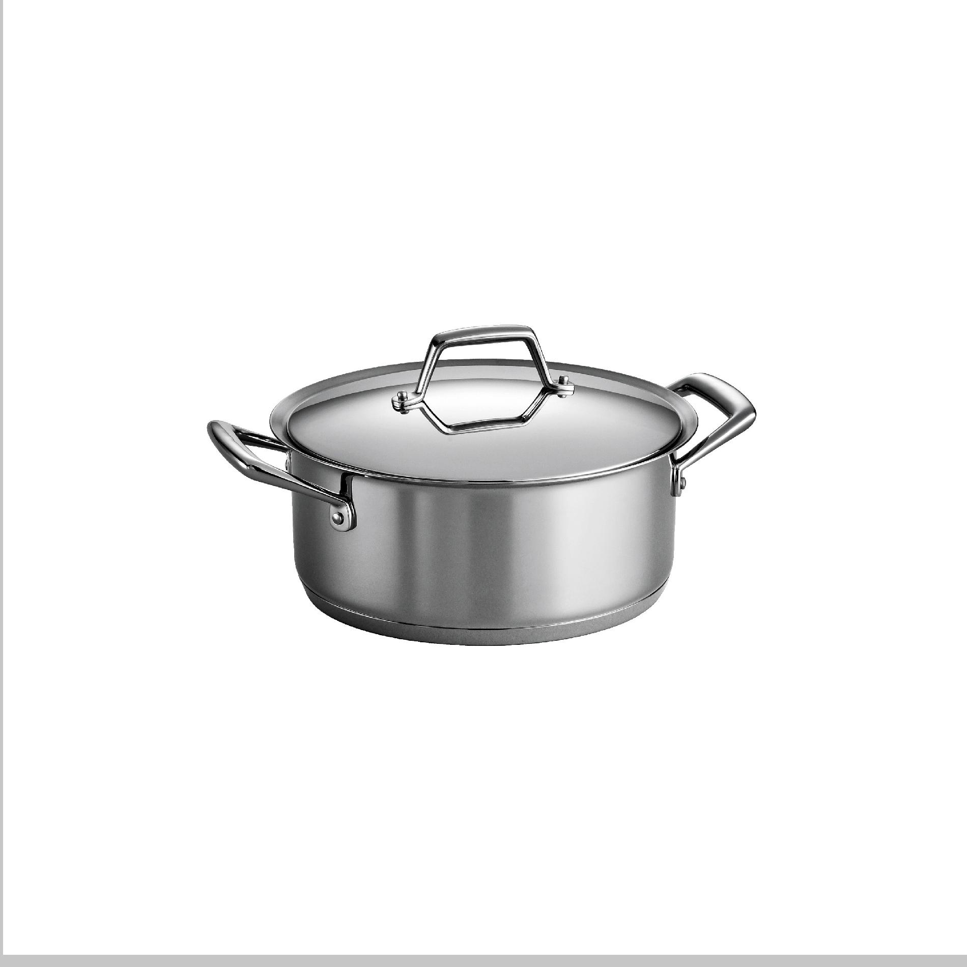 Gourmet Prima 18/10 Stainless Steel 6 Qt Covered Sauce Pot