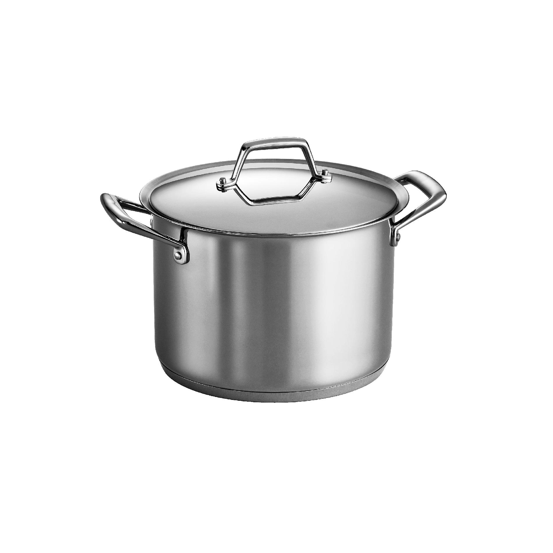 Gourmet Prima 18/10 Stainless Steel 12 Qt Covered Stock Pot