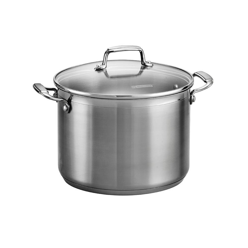 Gourmet Premium 18/10 Stainless Steel Induction-Ready 4 Pc 8 Qt Multi-Cooker