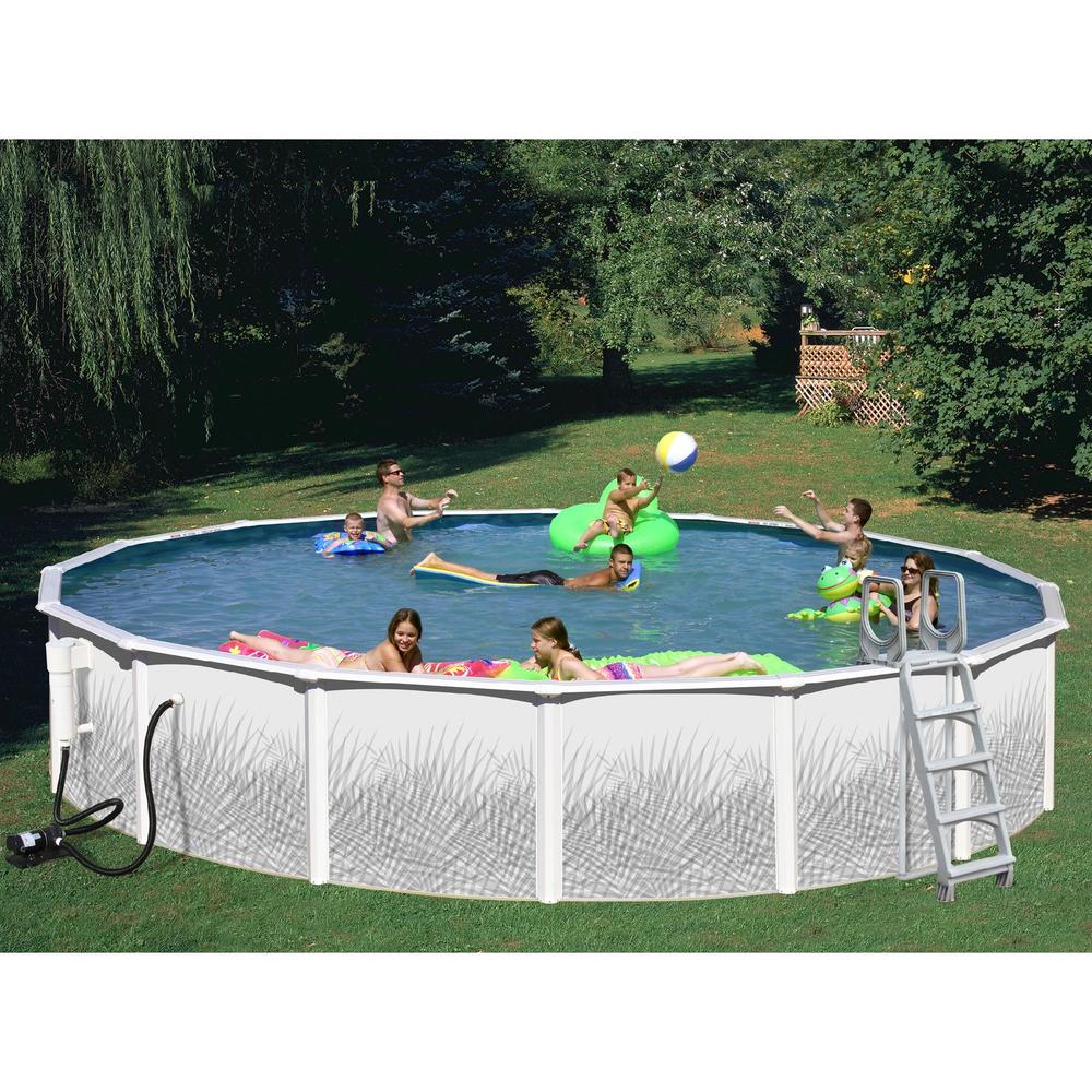 18ft x 48in  Heritage Opal Round Pool Package
