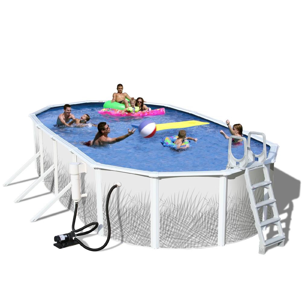 24ft x 12ft x 48in  Heritage Opal Oval Pool Package