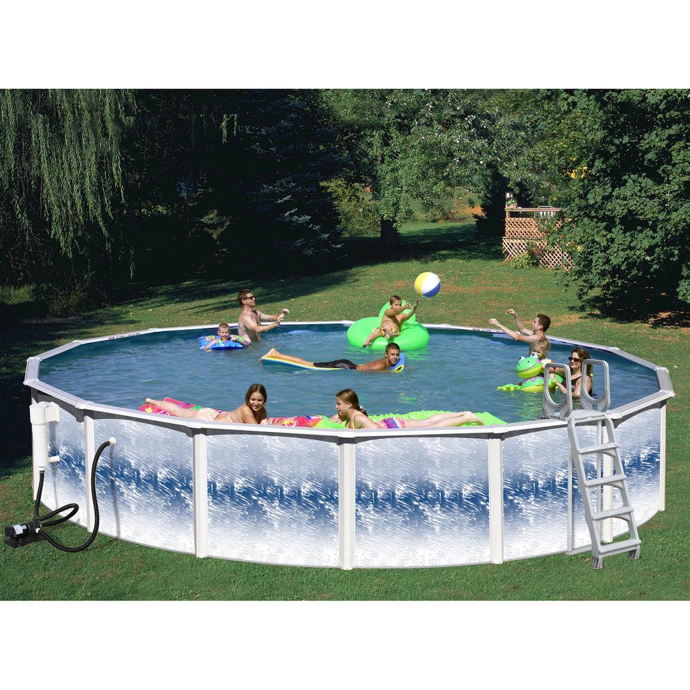 24ft x 48in  Heritage Opal Round Pool Package
