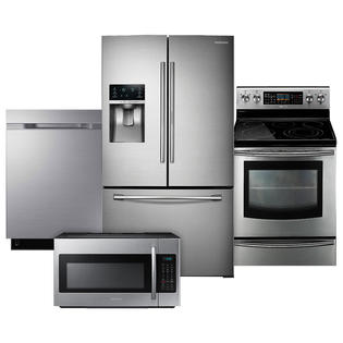 Samsung Samsung Stainless Steel 4Piece Kitchen Package Samsung Samsung Stainless Steel 4Piece Kitchen Package