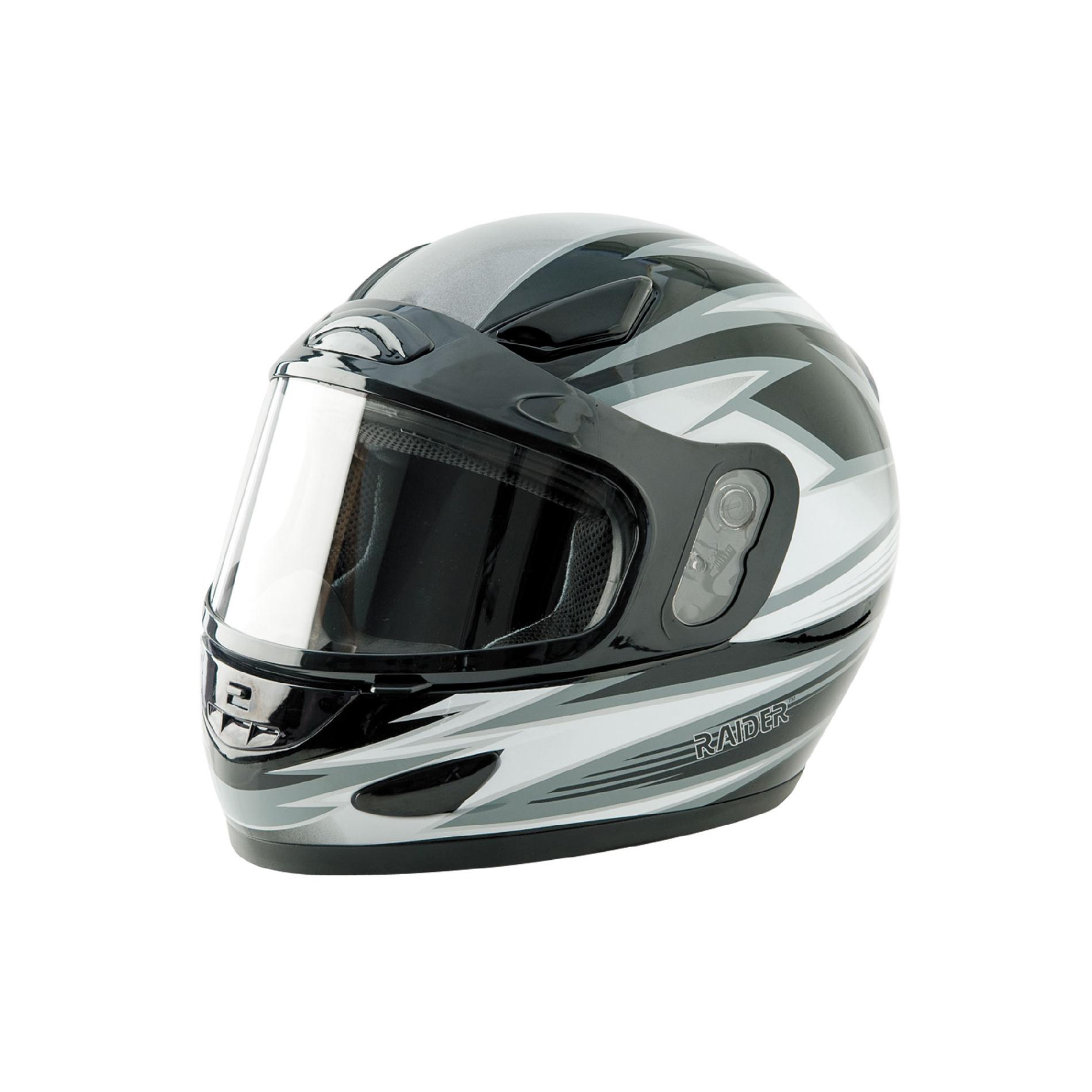 Full Face Snow Helmet Silver