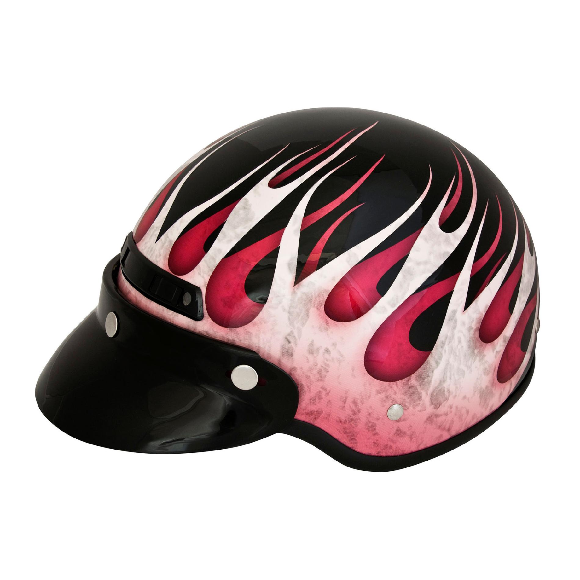 Tour Pro Shorty Helmet Pink Flame