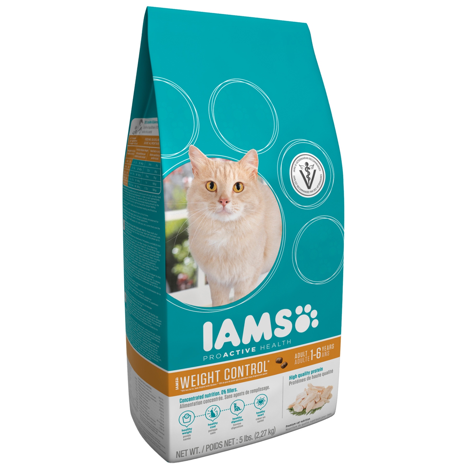 Iams Cat Food, ProActive Health Adult Weight Control Dry, 5 lb