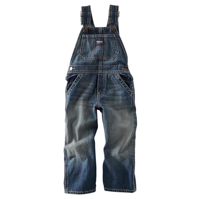 OshKosh Newborn & Infant Boy's Denim Overalls Distressed