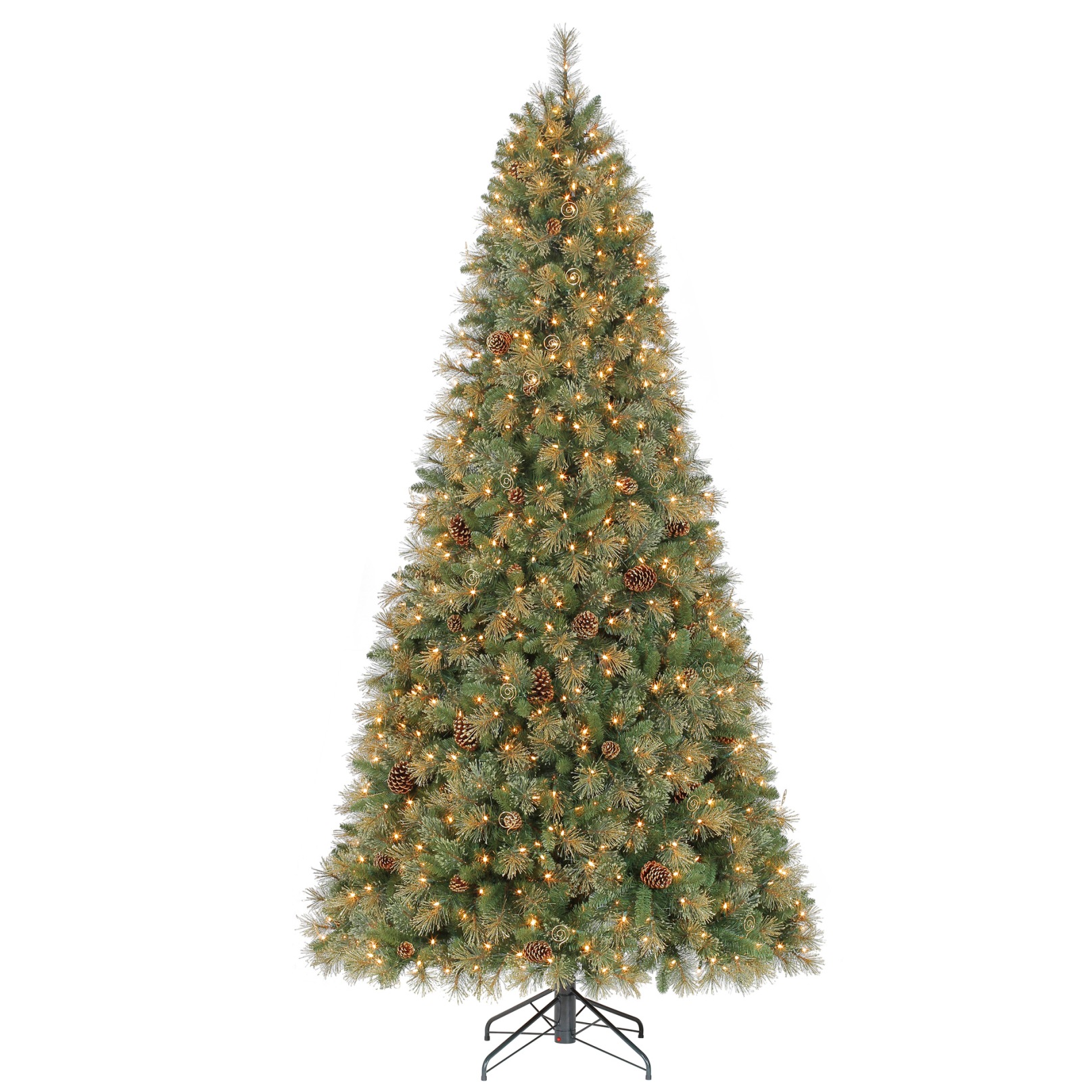 9' Christmas Grand Balsam Glitter Cashmere Decorated Tree