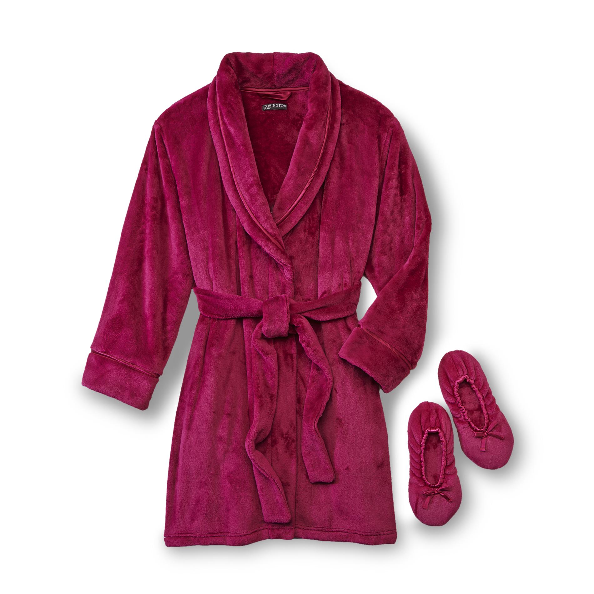 Covington Women's 2 Pc Robe and Slipper Set Shop Your Way Online