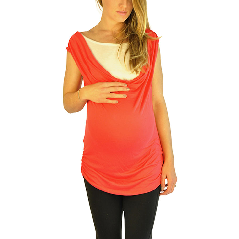 Coral Maternity Two Tone Tank Top - Online Exclusive