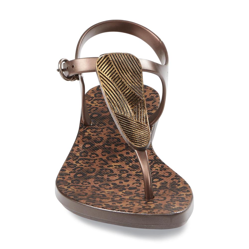Women's Wynn Leopard Print Flat Sandal