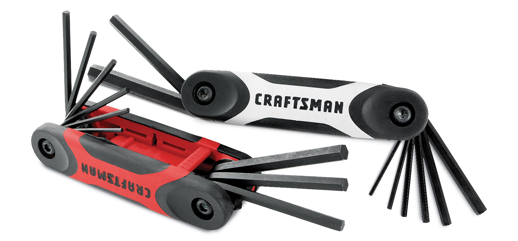 UPC 099575460067 product image for 2pc Dual Material Inch/Metric Folding Hex Key Set | upcitemdb.com