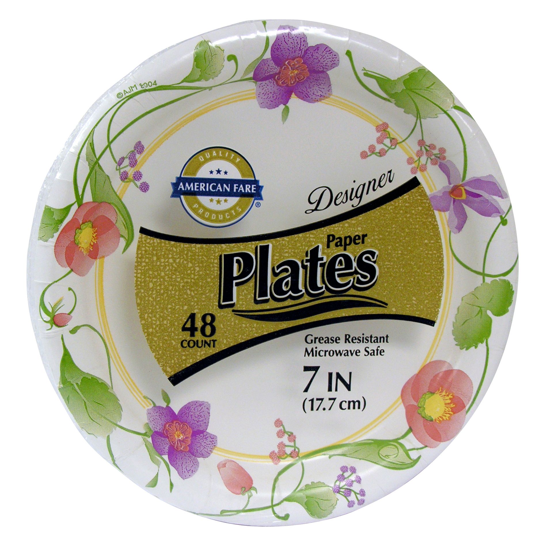 American Fare Designer Paper Plates 7 inch 48 count Shop Your Way Online Shopping & Earn