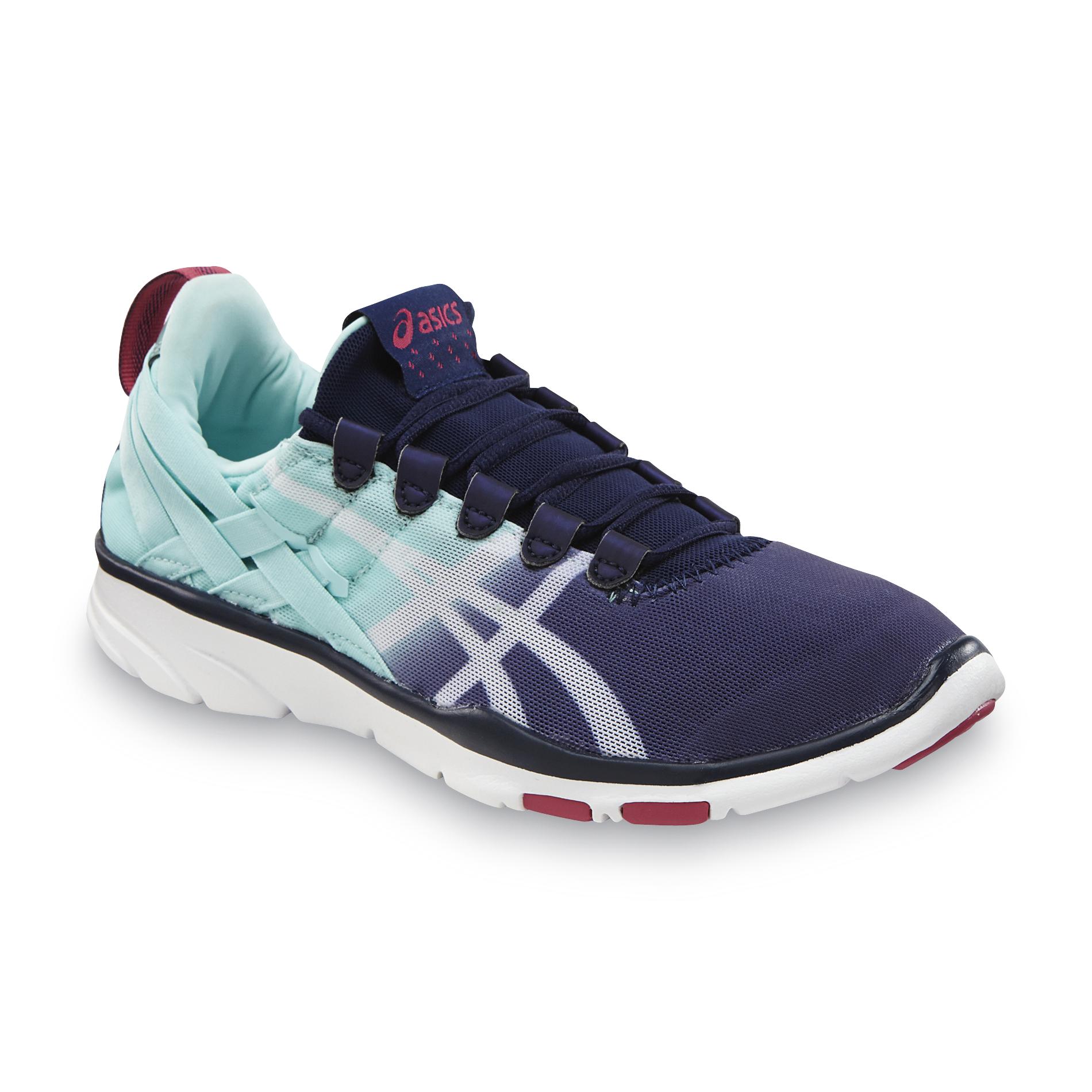 UPC 887749455502 product image for ASICS Women's GEL Fit Sana Navy/Mint Training Shoe - recaro north | upcitemdb.com