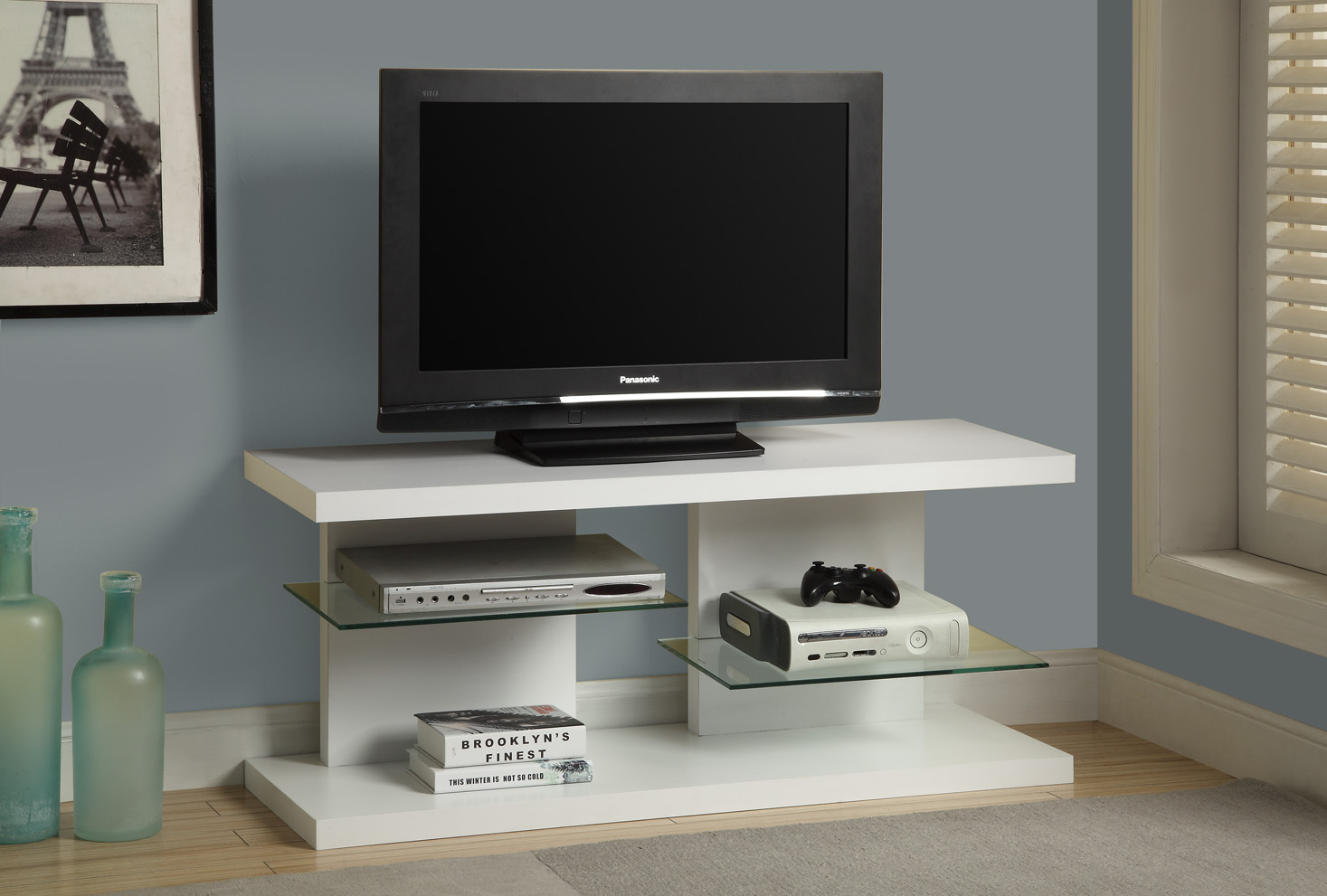 Monarch Specialties TV STAND - 48"L / WHITE